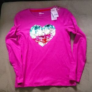 Epic threads size medium girls long sleeve pink tshirt